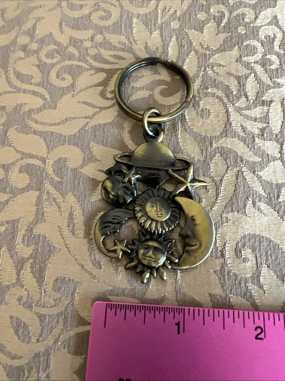 Sun Moon Star Keyring Big Three Astrology Ego Loyalty  Kind